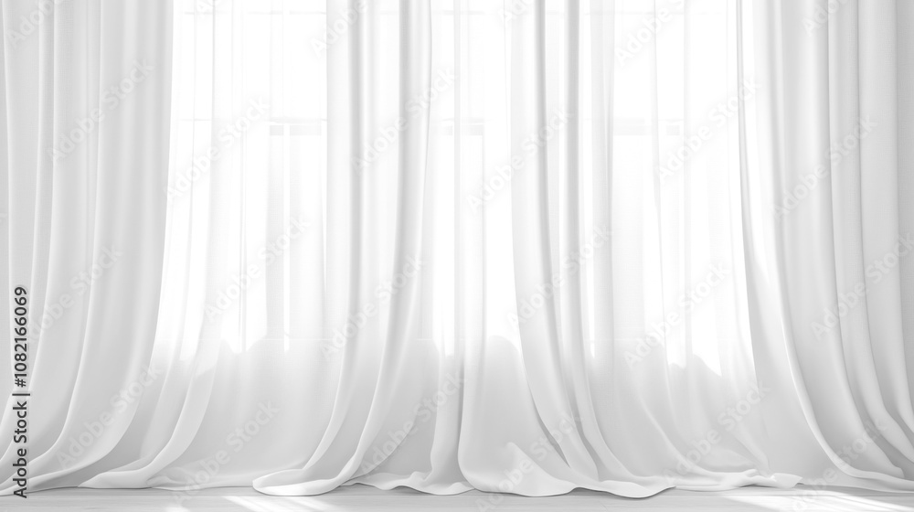 Soft white curtains background for graphic design or wallpaper. Soft white curtains background for graphic design or wallpaper.