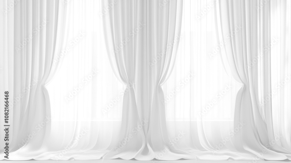 Soft white curtains background for graphic design or wallpaper. Soft white curtains background for graphic design or wallpaper.