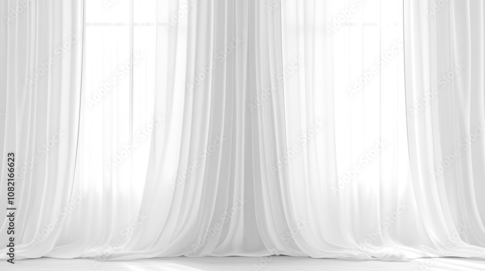 Soft white curtains background for graphic design or wallpaper. Soft white curtains background for graphic design or wallpaper.