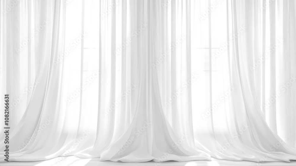 Soft white curtains background for graphic design or wallpaper. Soft white curtains background for graphic design or wallpaper.