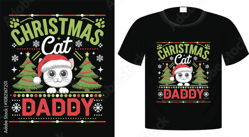 Christmas t-shirt design, typography, holiday, Sticker, Bag, Mug Design