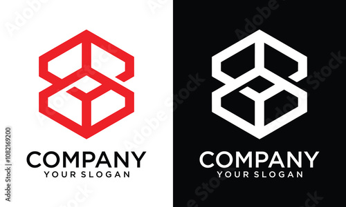 BB luxury logo design template vector illustration.