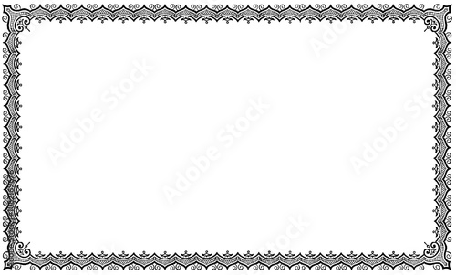  19世紀活版印刷　飾り罫　鳥模様