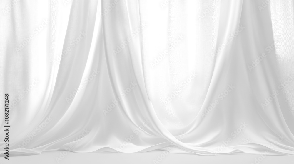 Soft white curtains background for graphic design or wallpaper. Soft white curtains background for graphic design or wallpaper.