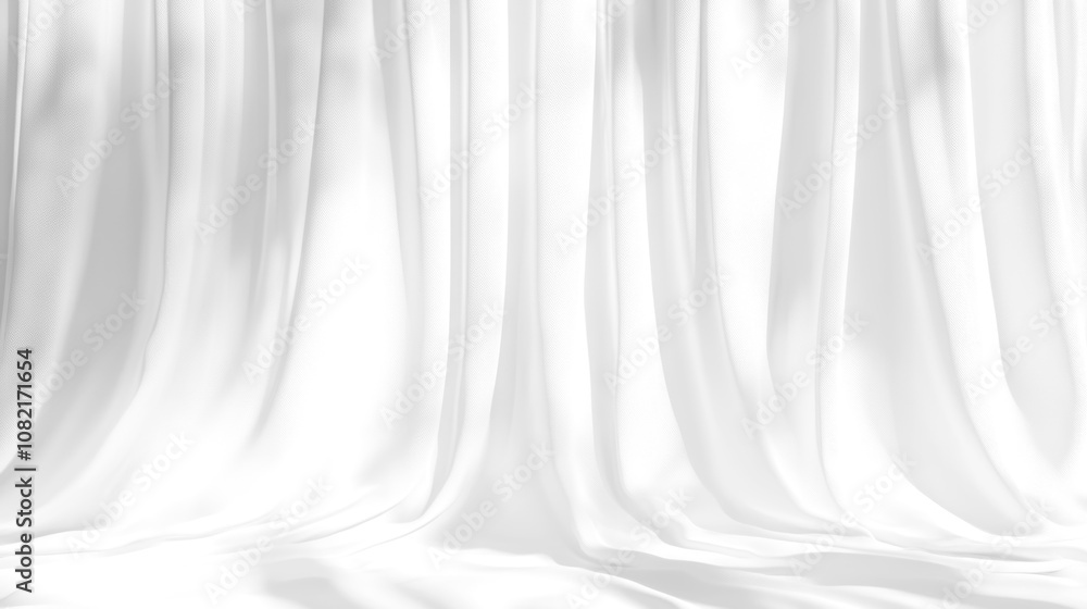 Soft white curtains background for graphic design or wallpaper. Soft white curtains background for graphic design or wallpaper.