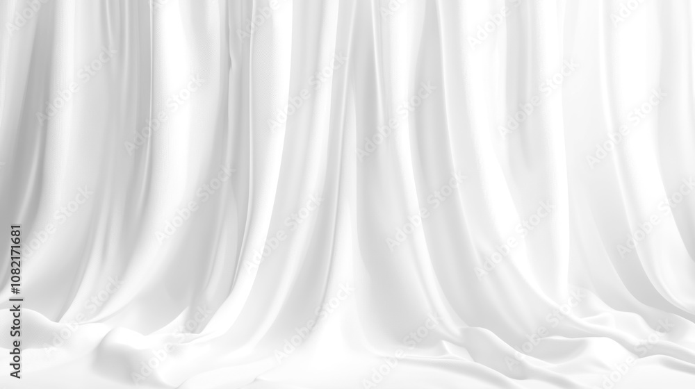 Soft white curtains background for graphic design or wallpaper. Soft white curtains background for graphic design or wallpaper.