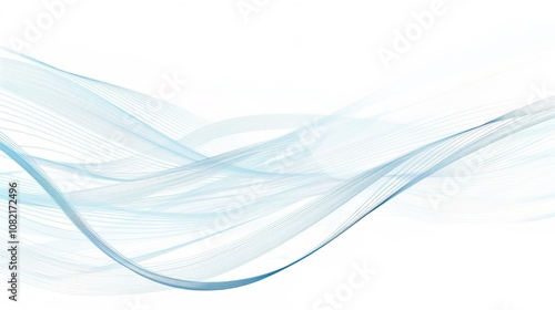 Simple abstract lines blue gradient business technology background