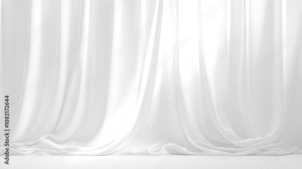 Soft white curtains background for graphic design or wallpaper. Soft white curtains background for graphic design or wallpaper.