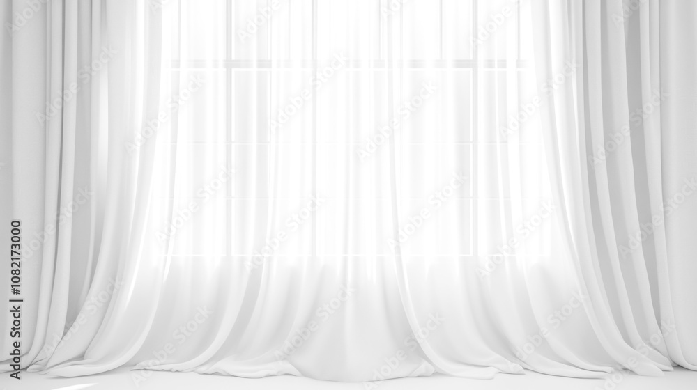 Soft white curtains background for graphic design or wallpaper. Soft white curtains background for graphic design or wallpaper.