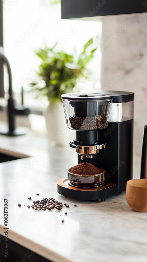 Coffee Grinder and Beans. Coffee Grinder and Beans.