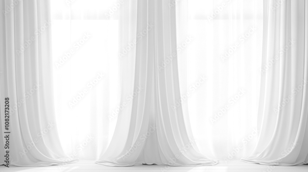 Soft white curtains background for graphic design or wallpaper. Soft white curtains background for graphic design or wallpaper.