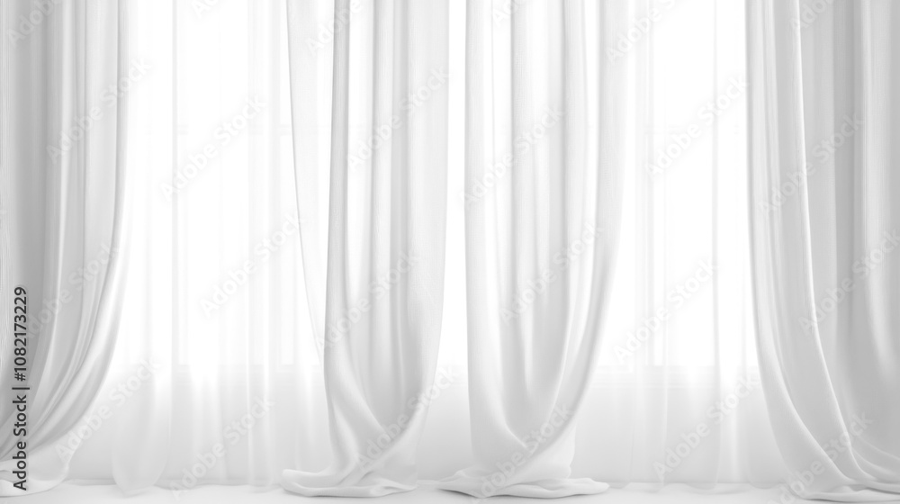 Soft white curtains background for graphic design or wallpaper. Soft white curtains background for graphic design or wallpaper.