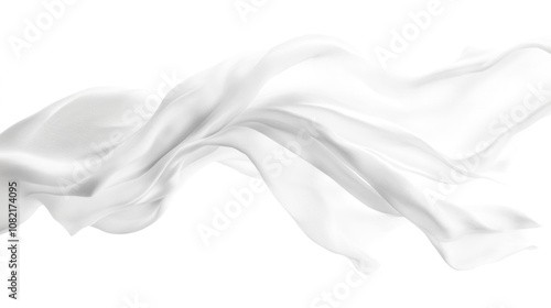 Soft white cloth are simple yet elegant for graphic design or wallpaper.