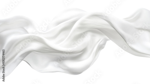 Soft white cloth are simple yet elegant for graphic design or wallpaper.