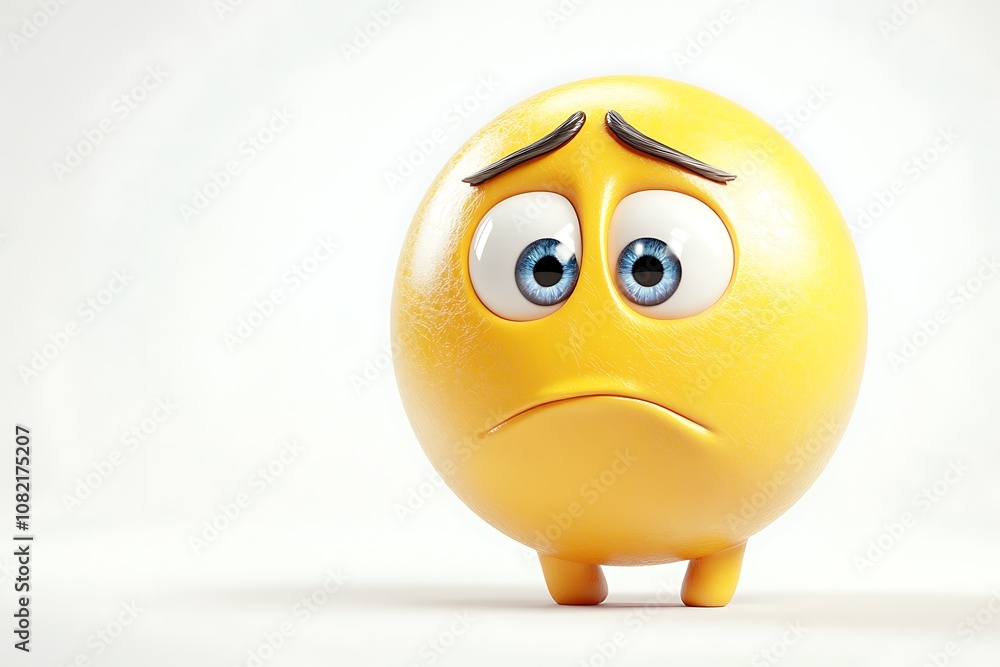 3D Style Emoji with Pleading Expression, Wide Eyes isolated on transparent. PNG. 3D Style Emoji with Pleading Expression, Wide Eyes isolated on transparent. PNG.