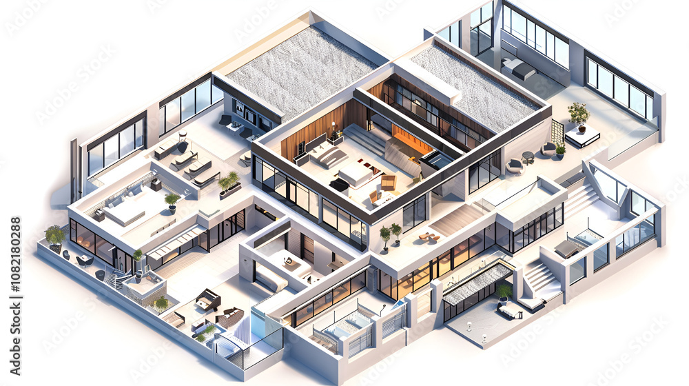 an isometric building an isometric building