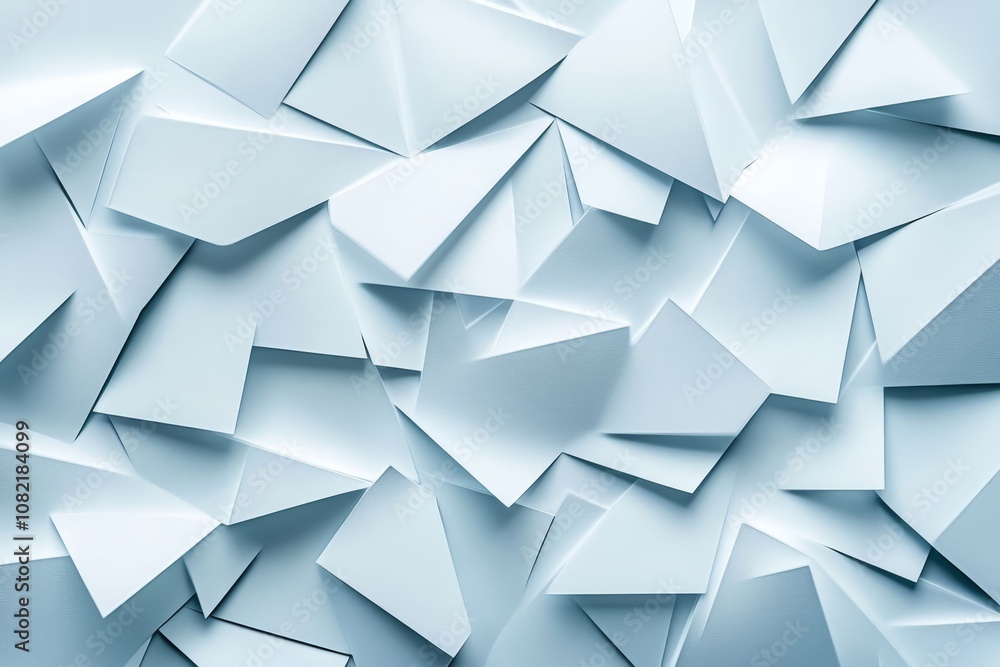 background with overlapping white shapes, Generative AI background with overlapping white shapes, Generative AI