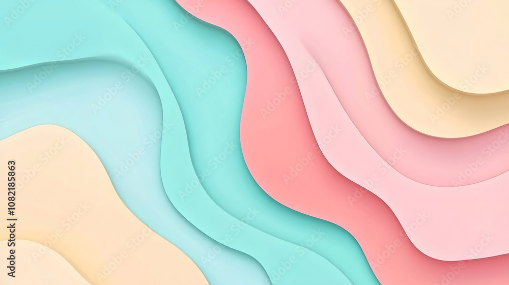 pastel color paper cut abstract background pastel color paper cut abstract background