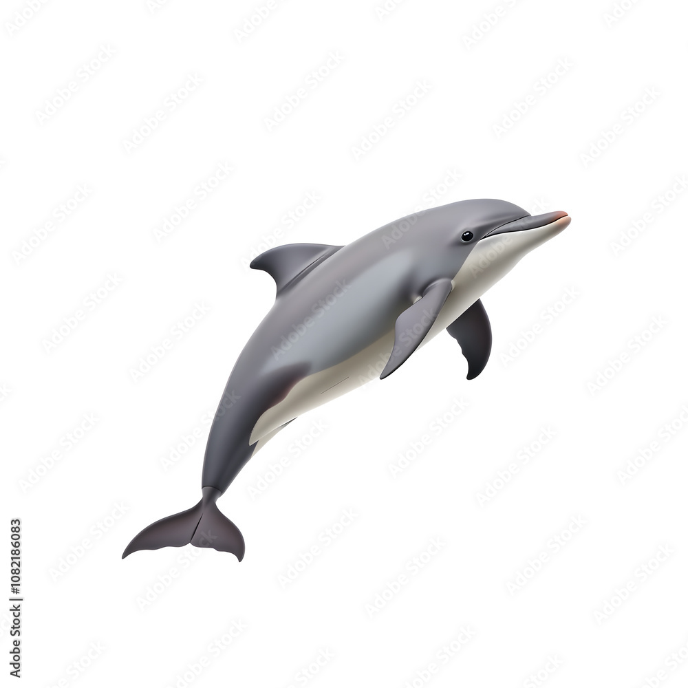 Dolphin isolated on white background. Dolphin isolated on white background.