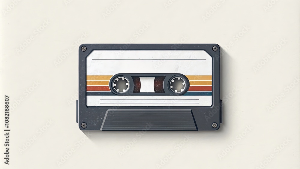 Obraz premium minimalist cassette background