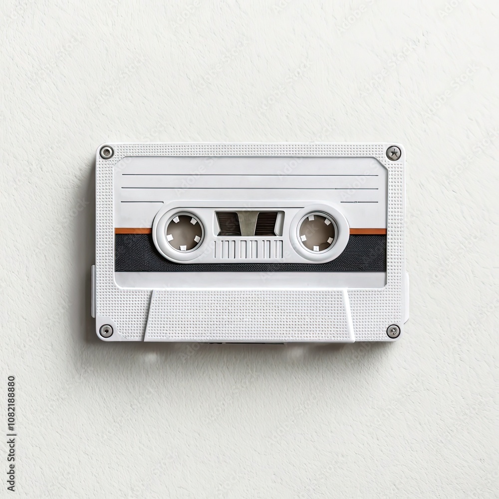 Fototapeta premium minimalist cassette background
