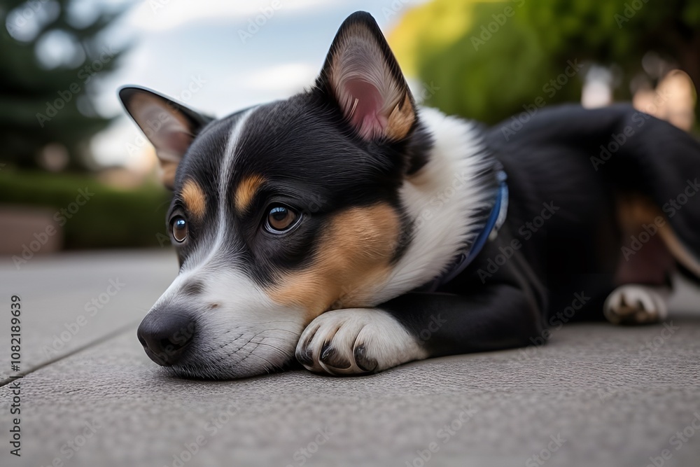 ia generated. dog. portrait of a dog. look of a dog dog with collar sitting dog ia generated. dog. portrait of a dog. look of a dog dog with collar sitting dog