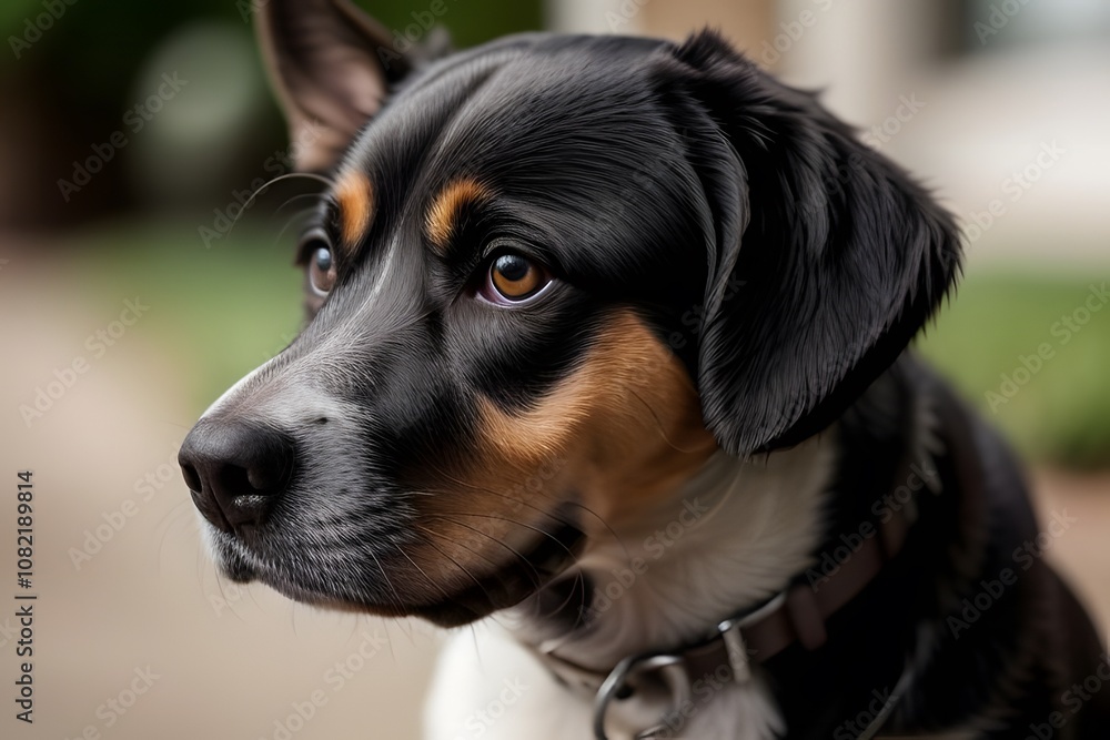 ia generated. dog. portrait of a dog. look of a dog dog with collar sitting dog ia generated. dog. portrait of a dog. look of a dog dog with collar sitting dog