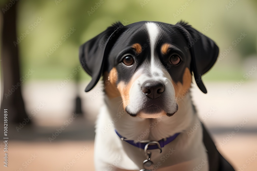 ia generated. dog. portrait of a dog. look of a dog dog with collar sitting dog ia generated. dog. portrait of a dog. look of a dog dog with collar sitting dog