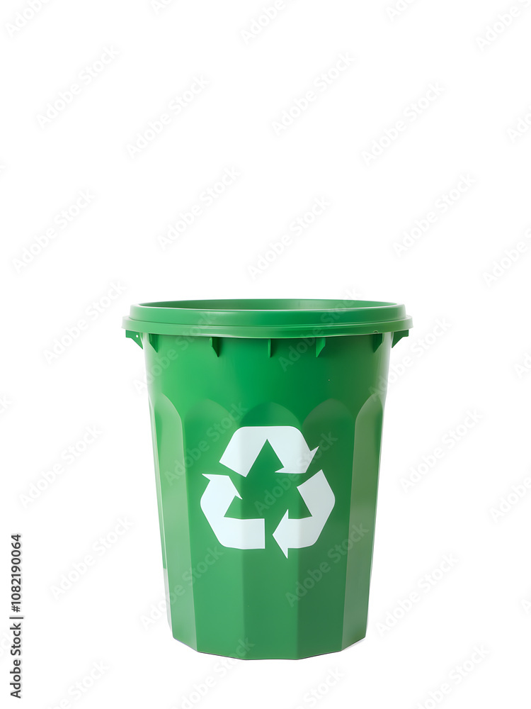 Recycling bin isolated on a white background Recycling bin isolated on a white background