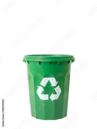 Recycling bin isolated on a white background 