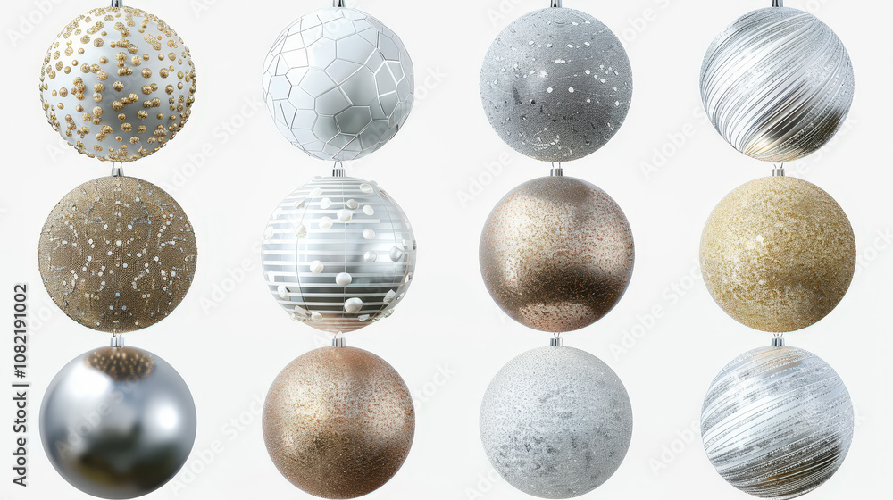 colorful christmas balls isolated on white colorful christmas balls isolated on white