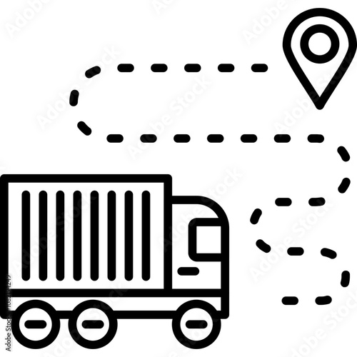 Shipping Route Icon