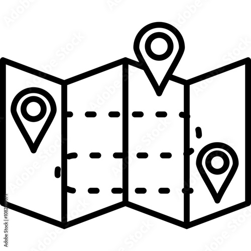 Delivery Pin on Map Icon
