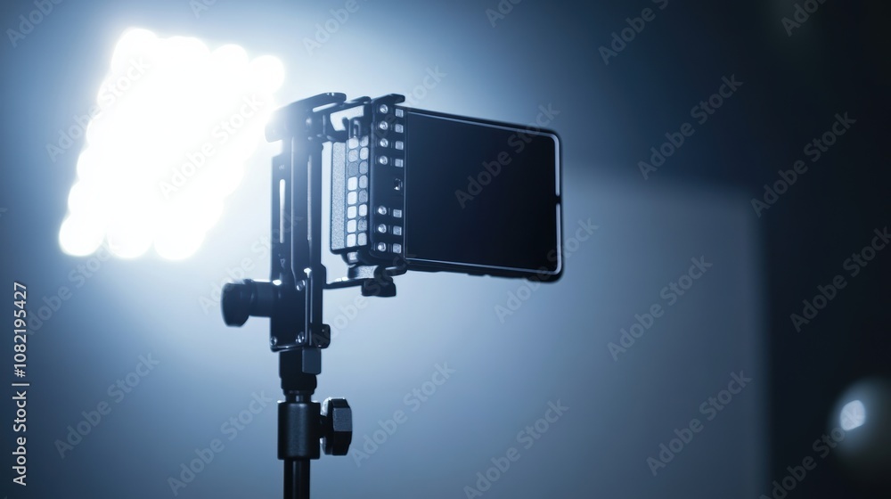 Camera on Tripod. Camera on Tripod.