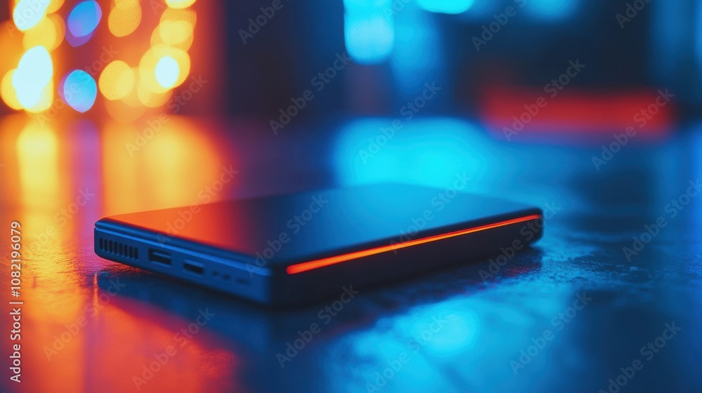 Laptop Neon Lights. Laptop Neon Lights.