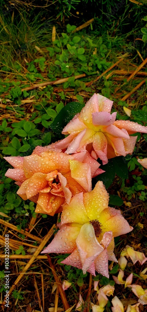 Obraz premium Magnifique roses avec dégradé de couleurs