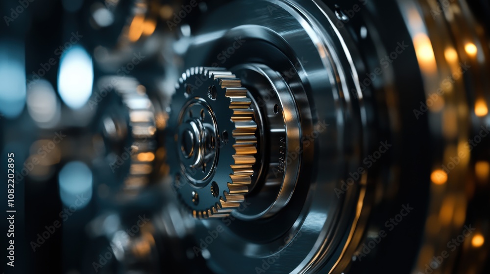 Machine Gears Close Up. Machine Gears Close Up.