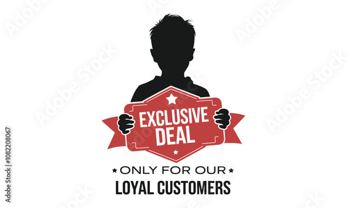 Exclusive Deal Concept - Minimal Vector Design 