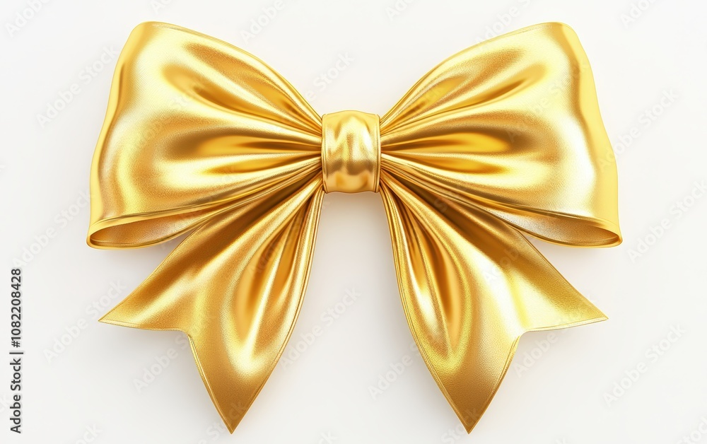 golden bow professional stock photo on white background golden bow professional stock photo on white background