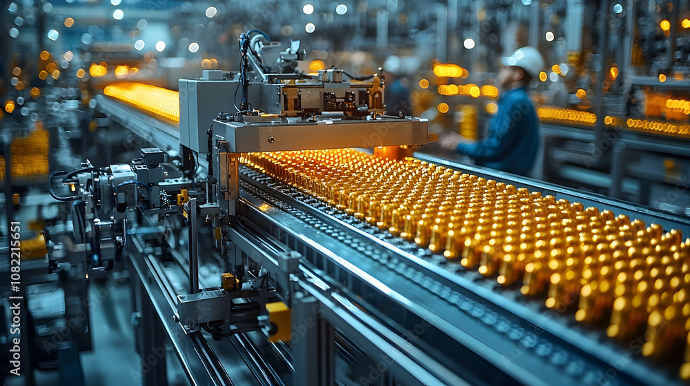 Conveyor Belt Production Line - Realistic Image Conveyor Belt Production Line - Realistic Image