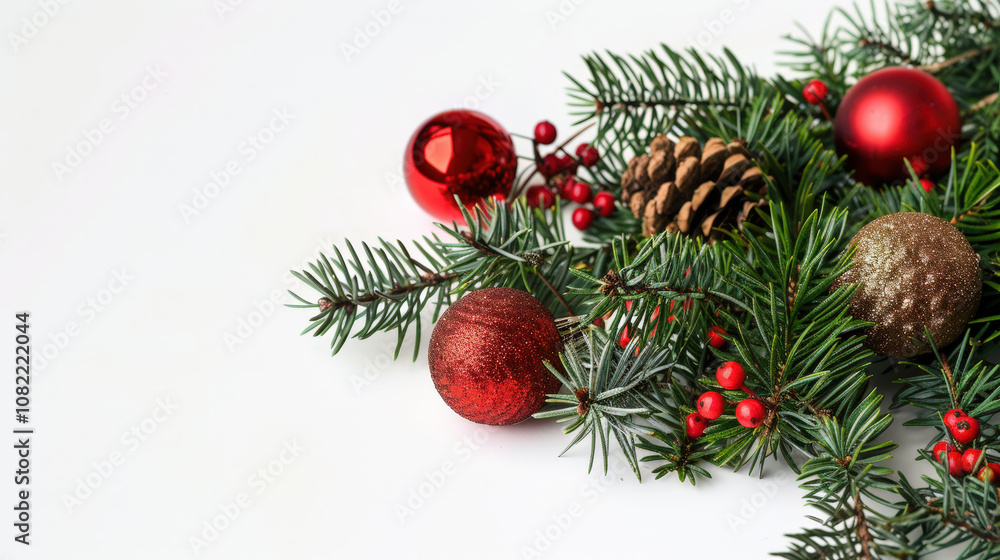 christmas tree branches isolated on white christmas tree branches isolated on white