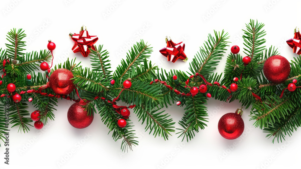 christmas tree branches isolated on white christmas tree branches isolated on white