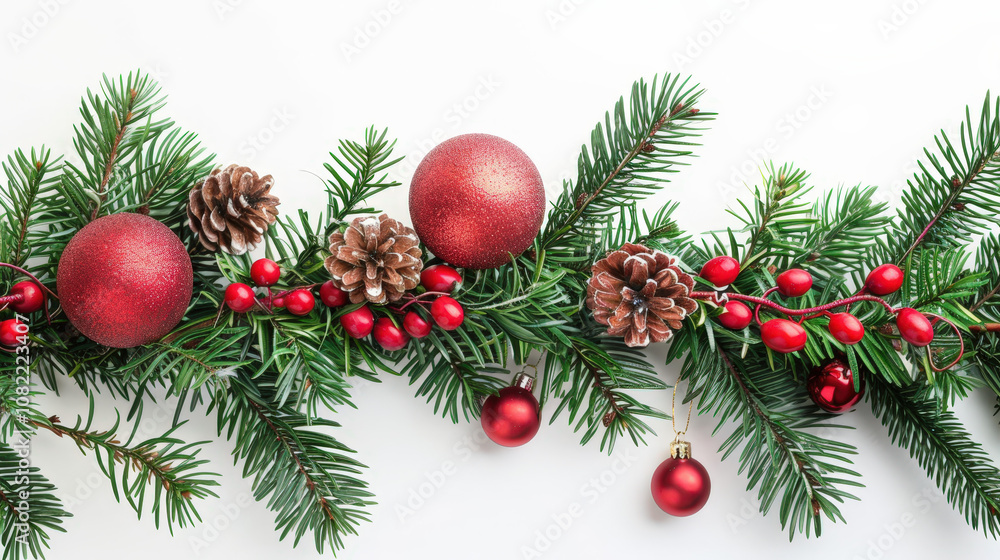 christmas tree branches isolated on white christmas tree branches isolated on white