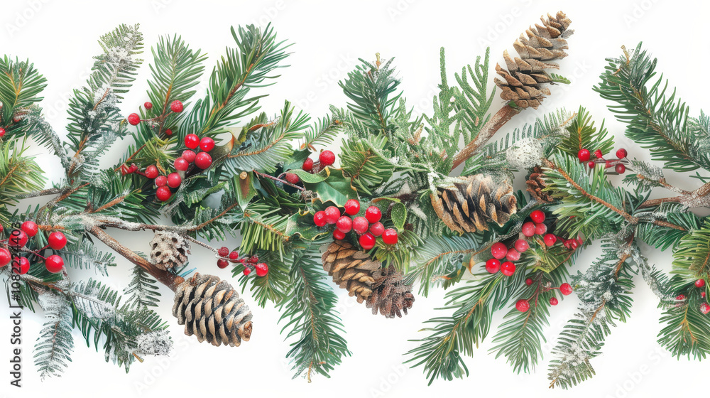 christmas tree branches isolated on white christmas tree branches isolated on white