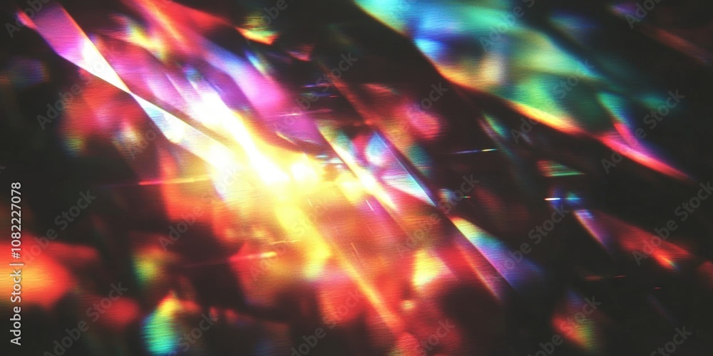 Abstract colorful light reflections creating a vibrant kaleidoscopic background with a blend of luminous hues and enchanting patterns for creative design projects Abstract colorful light reflections creating a vibrant kaleidoscopic background with a blend of luminous hues and enchanting patterns for creative design projects