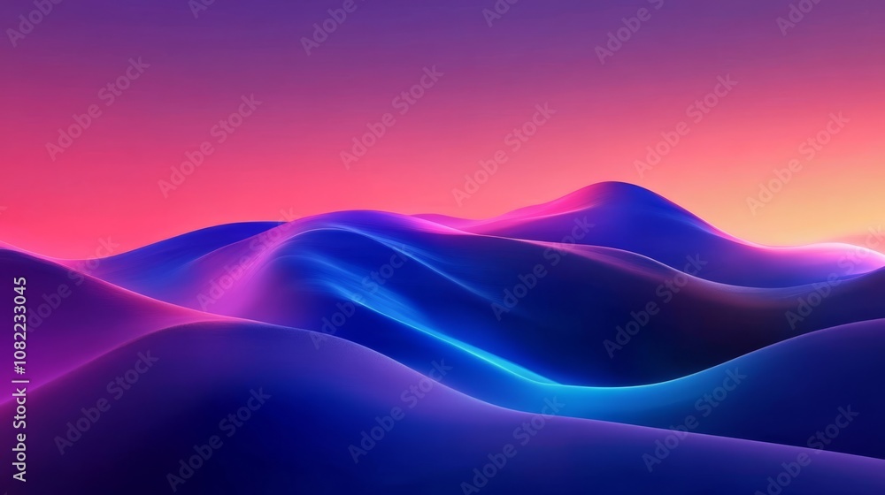 Aesthetic Dreamy Abstract Hills Background Image Aesthetic Dreamy Abstract Hills Background Image