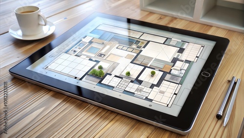 Digital Tablet With Floor Plan