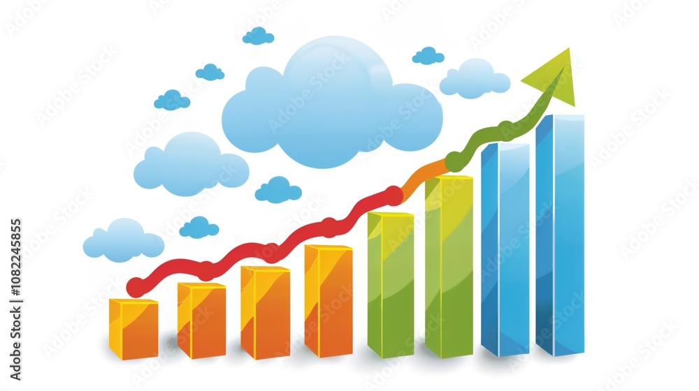Technology finance business growth chart Technology finance business growth chart