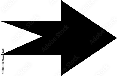 Arrow icon. Black Arrows illustration isolated on white.