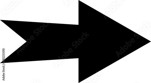 Arrow icon. Black Arrows illustration isolated on white.